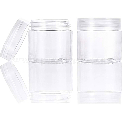 クリアプラスチックビーズ収納ケース  コラム  透明  4.9cm&nbsp;CON-WH0068-21