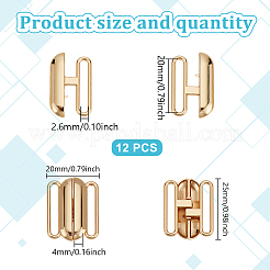 12Pcs Alloy Bikini Clips&nbsp;FIND-GO0003-21G