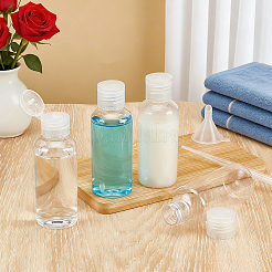 ペット用プラスチック製旅行用詰め替えボトル150個と透明プラスチック製漏斗ホッパー20個  20 個のプラスチックスポイト  透明  3.5x10cm  容量：60ml（2.03fl.oz）&nbsp;AJEW-WA0004-24