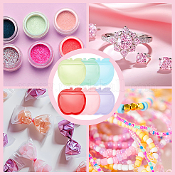 300Pcs 6 Colors PVC Yin-yang Gift Resealable Bags&nbsp;ABAG-PH0001-65B