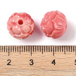 Synthetic Shell Dyed Carved Beads&nbsp;SHEL-H005-26