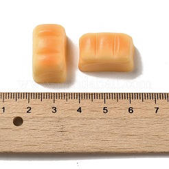 不透明樹脂模造食品デコデンカボション  パン  砂茶色  22.5x14x14mm&nbsp;RESI-A033-05F