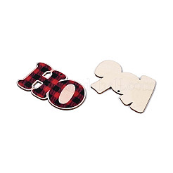 Christmas UV Single Face Printed Wood Pendant Decorations&nbsp;WOOD-N020-32