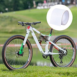 4ロール、4種類のスタイル、5mのPVCマスキングテープ  車の敷居ストリップ  ホワイト  30~100mm  5 m /ロール  1ロール/スタイル&nbsp;AJEW-FH0009-27A
