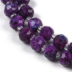 Natural Sesame Jasper Dyed Beads Strands&nbsp;G-H057-A21-03