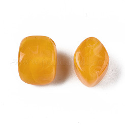 アクリルビーズ  天然石風  菱形  ミックスカラー  12x12x8mm  穴：1.8mm  約830個/500g&nbsp;OACR-N131-004
