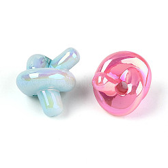 UV Plating Luminous Opaque Acrylic Beads&nbsp;SACR-T017-90M
