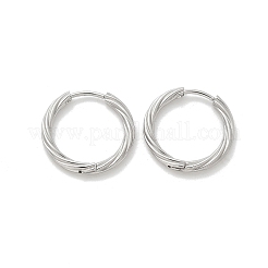 304 Stainless Steel Twist Hoop Earrings for Women&nbsp;EJEW-A130-02C-P