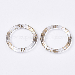 透明スプレー塗装アクリルリンキングリング  丸いリング  透明  29.5x4.5mm  内径：21.5mm  約277個/500g&nbsp;TACR-N009-14