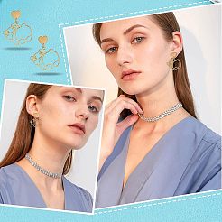 24個 12スタイル 304ステンレススチールスタッドピアス金具  穴付き  フラットラウンド＆ハート＆ティアドロップ  ミックスカラー  8~13x5~13x0.6~1mm  穴：1.2~1.5mm  ピン：0.7~0.8mm  2個/スタイル&nbsp;STAS-UN0031-56