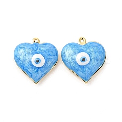 Brass Enamel Pendants&nbsp;KK-E075-03G