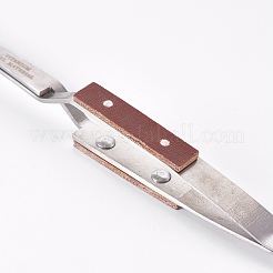 リバウンドジュエリー溶接ピンセット  カーブはんだ付けピンセット  ステンレス鋼色  16x1.8x0.9cm&nbsp;TOOL-WH0084-01
