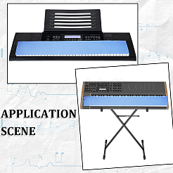 Microfiber Dustproof Cover for Piano Keyboard&nbsp;AJEW-GF0013-72B