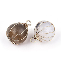 Natural Druzy Geode Agate Pendants&nbsp;G-N326-51