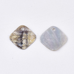 Natural Akoya Shell Charms&nbsp;SHEL-T012-38
