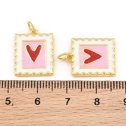 Brass Enamel Pendants&nbsp;KK-CBA5CB0-26G