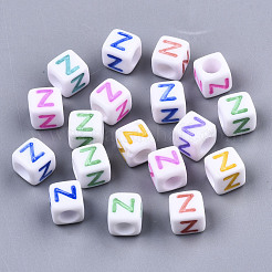 Opaque White Acrylic Beads&nbsp;SACR-R252-02