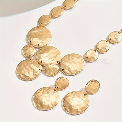 Alloy Pendant Necklaces & Stud Dangle Earrings Sets for Women&nbsp;FS-WG70423-01