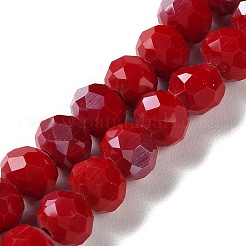 Opaque Solid Color Glass Bead Strands&nbsp;GLAA-D022-02