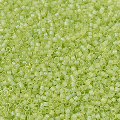 MIYUKIデリカビーズ  シリンダー  日本製シードビーズ  11/0  （db0860)マット透明チャート再利用ab  1.3x1.6mm  穴：0.8mm  約20000個/袋  100 G /袋&nbsp;SEED-J020-DB0860
