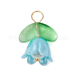 Imitation Pearl Acrylic Pendants&nbsp;PALLOY-JF03301