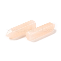 ナチュラルピンクアベンチュリンポインテッドペンダント  多面カット  弾丸  30~33x8~9mm  穴：1.4~1.6mm&nbsp;G-D460-01I