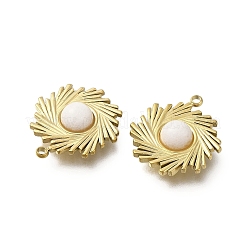 Natural White Jade Boho Pendants&nbsp;STAS-U027-07G-03