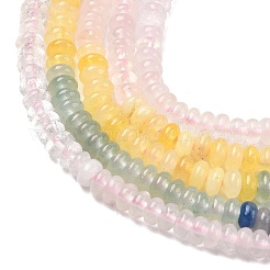 Natural Rose Quartz & Green Aventurine & Blue Aventurine & White Jade Beads Strands&nbsp;G-H333-01