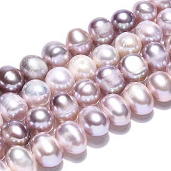 Natural Cultured Freshwater Pearl Beads Strands&nbsp;PEAR-N013-06N