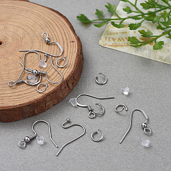 304 Stainless Steel Earring Hooks&nbsp;STAS-YW0001-07