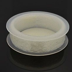 韓国製弾性水晶の線  ストレッチブレスレットストリング  ラウンドビーズコード  透明  0.8mm  約38.27ヤード（35m）/ロール&nbsp;EW-L003-0.8mm-01