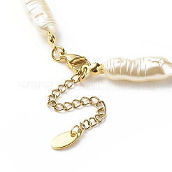 Abs 模造真珠 & 天然混合宝石チップ ビーズ ネックレス & ブレスレット  女性のためのジュエリーセット  7-5/8インチ（19.5cm）  16.69インチ（42.4cm）&nbsp;SJEW-JS01242