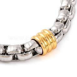 304 Stainless Steel Box Chain Bracelets for Women&nbsp;LS-BJEW-G711-05GP