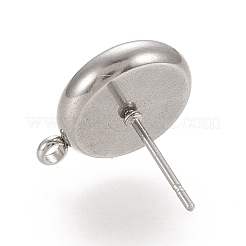 Tarnish Resistant 304 Stainless Steel Stud Earring Findings&nbsp;STAS-K202-04D-P