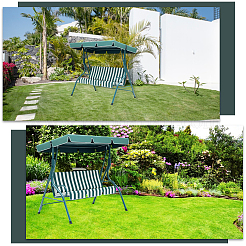 Oxford Cloth Stripe Outdoor Swing Cover&nbsp;AJEW-WH20816-213A