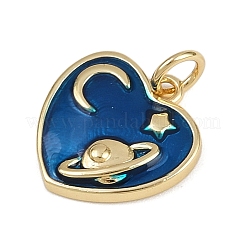 Brass Enamel Pendants&nbsp;KK-B150-04G-01A