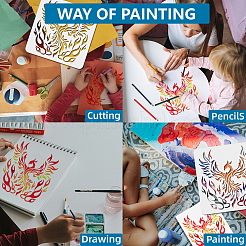 1Pc PET Hollow Out Drawing Painting Stencils&nbsp;DIY-MA0004-61B-03