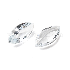 ファセットカットの天然アクアマリンカボション  後ろ向き  馬の目  5x2.5x1.5mm&nbsp;G-I295-05C-21A