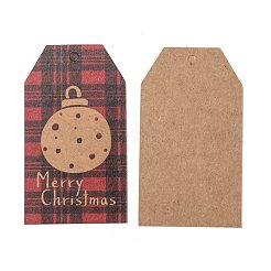 紙ギフトタグ  ハングタグ  ジュートより糸付き  クリスマスデコレーション用  ミックスカラー  8.1x4.6x0.05cm  穴：4mm  50個/袋&nbsp;X1-CDIS-P005-G02