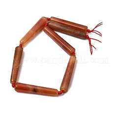 Natural Dyed & Heated Red Agate Beads Strands&nbsp;G-T151-A02-01A