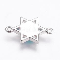 Synthetic Opal Links Connectors&nbsp;KK-F704-01A