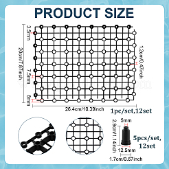 PPプラスチック水槽底断熱ボード  長方形  ブラック  264x200x12mm&nbsp;FIND-WH0521-191A
