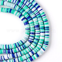 Handmade Polymer Clay Beads Strands&nbsp;CLAY-R089-6mm-T02B-14