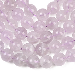 天然ラベンダーアメジストビーズ連売り  ラウンド  10~10.5mm  穴：0.8mm  約37個/連  15.16''~15.35''（38.5~39センチメートル）&nbsp;G-Z136-A01-10mm