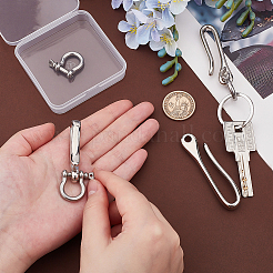 U-Shaped Brass Key Hook Shanckle Clasps&nbsp;KK-PH0012-37