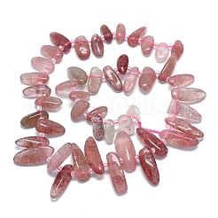 Synthetic Strawberry Quartz Beads Strands&nbsp;G-G106-J06-01
