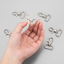 Zinc Alloy Swivel D Rings Lobster Claw Clasps&nbsp;E341-8