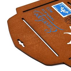 レトロなスタイルのDIY封筒テンプレート  木製封筒ステンシル  大型の長方形封筒作成用  シエナ  28x19.5x0.3cm  穴：24.5x8mm  内径：15.5x10.8のCM&nbsp;DIY-G039-07