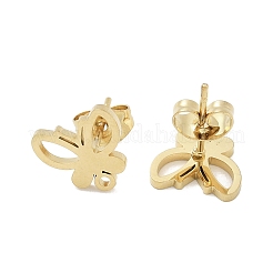 Hollow Butterfly Ion Plating(IP) 304 Stainless Steel Stud Earring Findings&nbsp;STAS-I206-124G