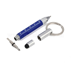 Aluminum Practical 6-in-1 Keychain Pen&nbsp;AJEW-R004-01P-05